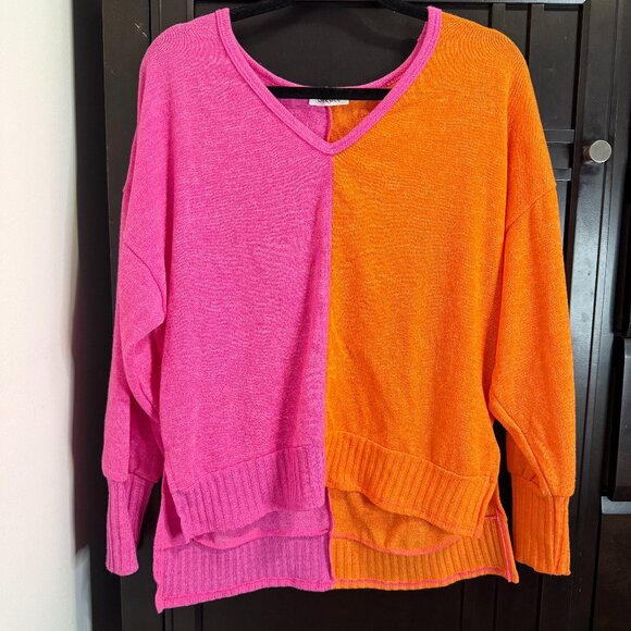 GeeGee Pink & Orange Tunic Sweater | NWOT - Picture 1 of 3